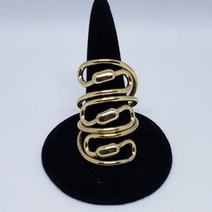 Gold statement ring